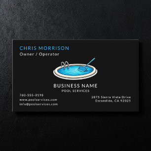Pool Services Business Card