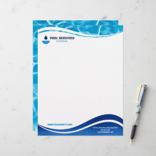 Pool Services Company Letterhead   Swimming Pools 