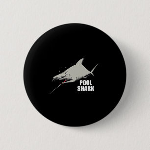 Pool Shark Billiards Design For Gift Pool Player Button