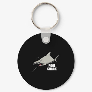 Pool Shark Billiards Design For Gift Pool Player  Keychain