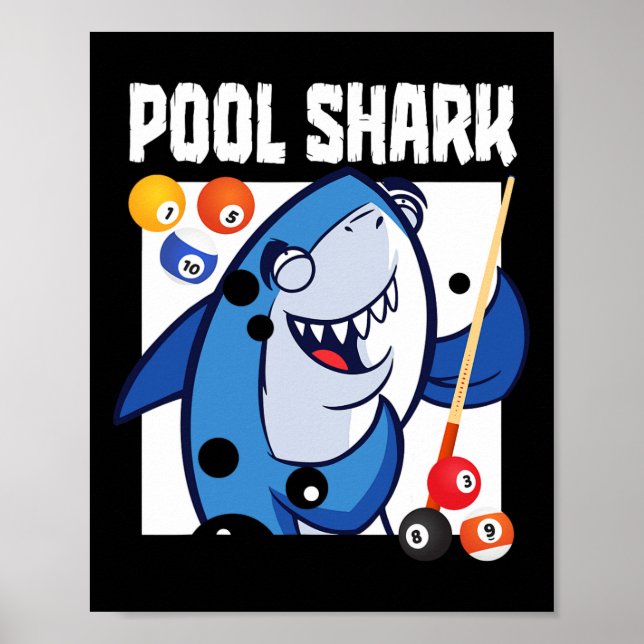 Pool Shark Billiards Player 9 Ball  Poster (Front)