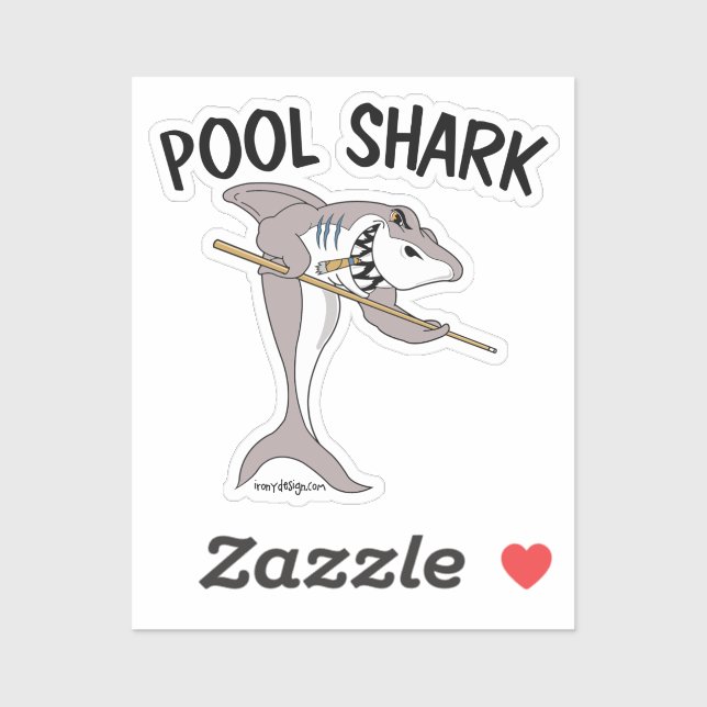 Pool Shark Contour Cut Sticker (Sheet)