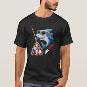 Pool Shark Cool Shark Billiards Player T-Shirt