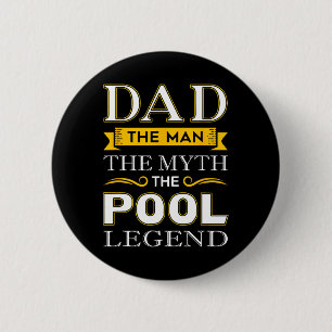 Pool Shark Dad Gifts For Billiards Dads Button