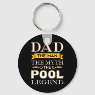 Pool Shark Dad Gifts For Billiards Dads Keychain