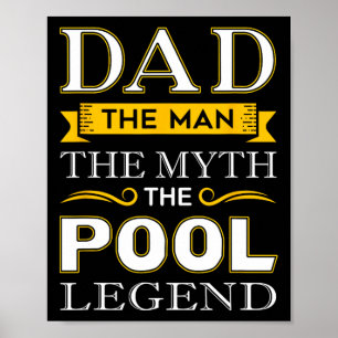 Pool Shark Dad Gifts For Billiards Dads  Poster