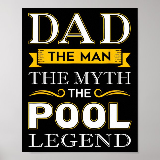 Pool Shark Dad Gifts For Billiards Dads  Poster (Front)