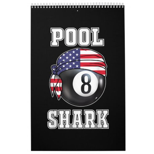 Pool Shark Jersey Cool Gift Top Bar Billiards Calendar