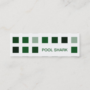 POOL SHARK (mod squares) Mini Business Card