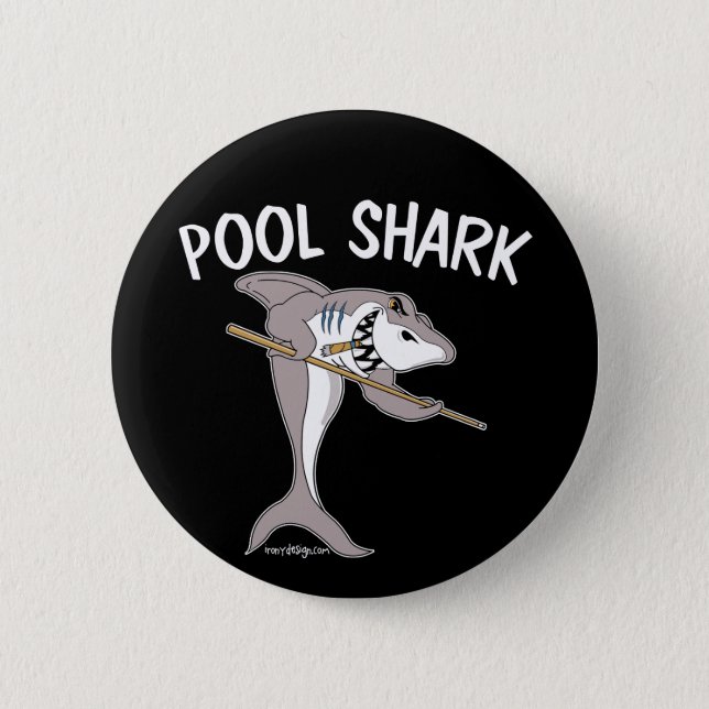 Pool Shark Pinback Button (Front)