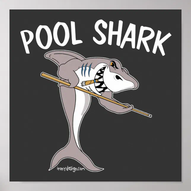 Pool Shark Poster | Zazzle