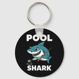 Pool Shark Snooker Player Funny Billiards  Keychain