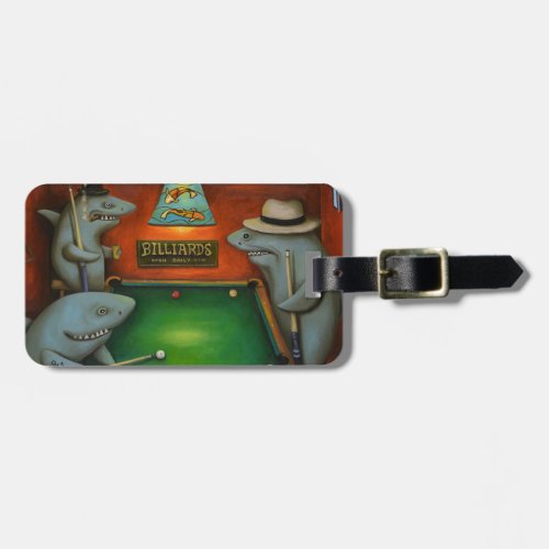 Pool Sharks Luggage Tag