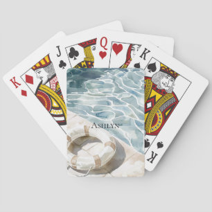 Pool Side  Poker Cards