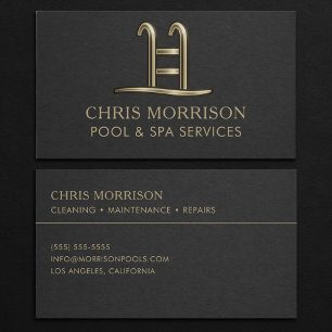 Pool & Spa Services Business Card