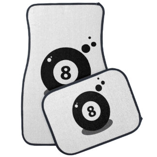 Pool sport game ball 8 eight car floor mat