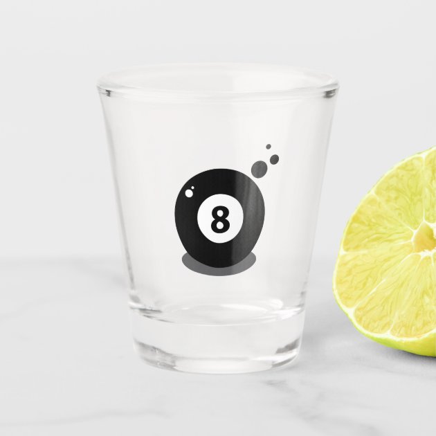 8 ball shot glass