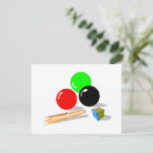Pool Stick and Balls (Standing Front)