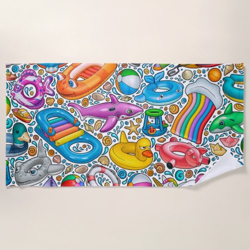 Pool Summer Birthday Party inflatable Animals Beach Towel