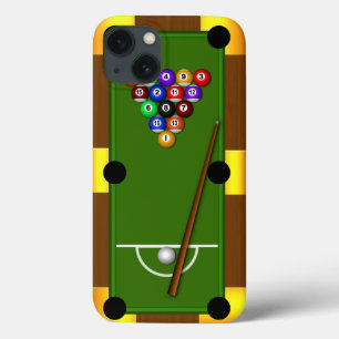 Pool Table Billiards 8 Eight Ball Tough Xtreme iPhone 13 Case