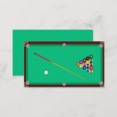 Pool Table Business Card (Front/Back)