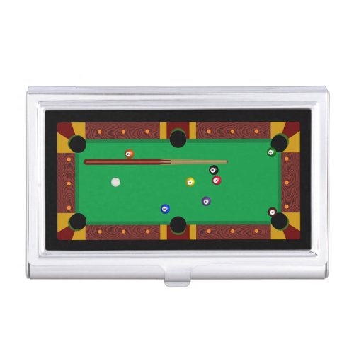 Pool Table Business Card Case