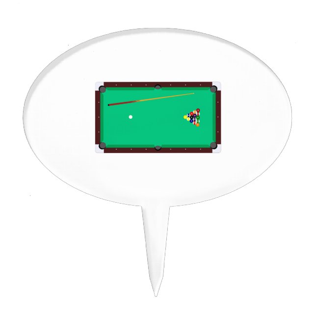 Pool Table Cake Topper (Front)