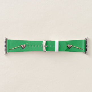 Pool Table Cue Stick and Balls Apple Watch Band