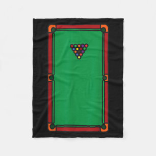 Pool Table Funny Lazy Easy Last Minute Halloween Fleece Blanket