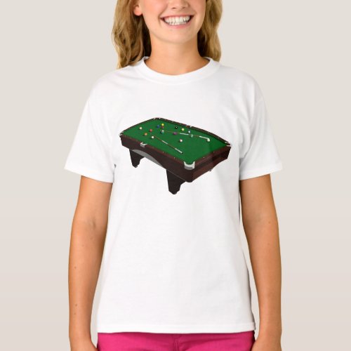 Pool Table Girls T_Shirt
