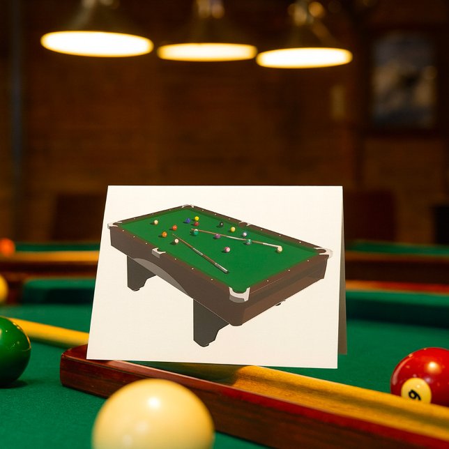 Pool Table Greeting Cards (Creator Uploaded)