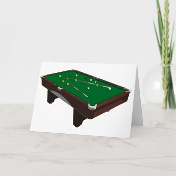 Pool Table Greeting Cards by spudcreative at Zazzle