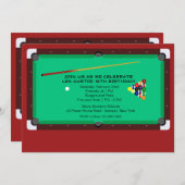 Pool Table Invitation (Front/Back)