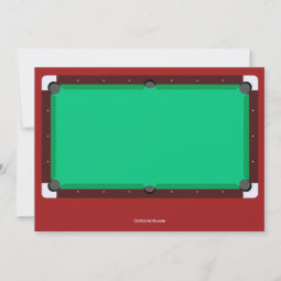 Pool Table Invitation | Zazzle