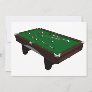 Pool Table Invitations