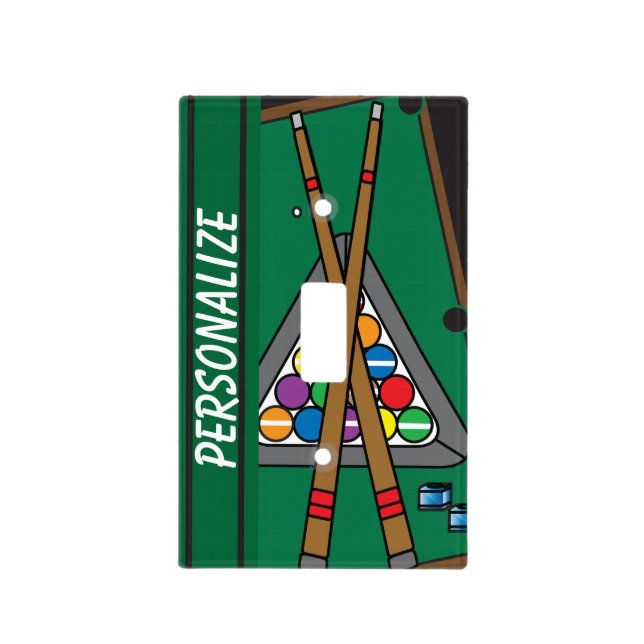 Pool Table Light Switch Cover (Front)