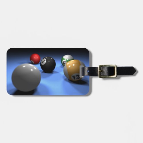 Pool Table Luggage Tag