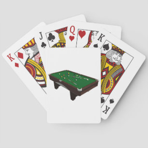 Pool Table Playing Cards