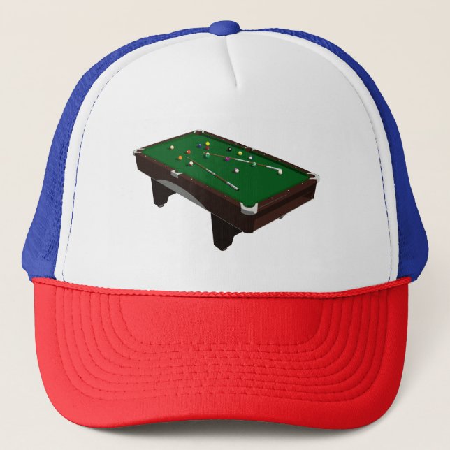 pool table trucker hat (Front)