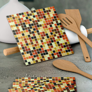 Pool Tiles, Brown Mosaic Tiles, Geometric Pattern Ceramic Tile
