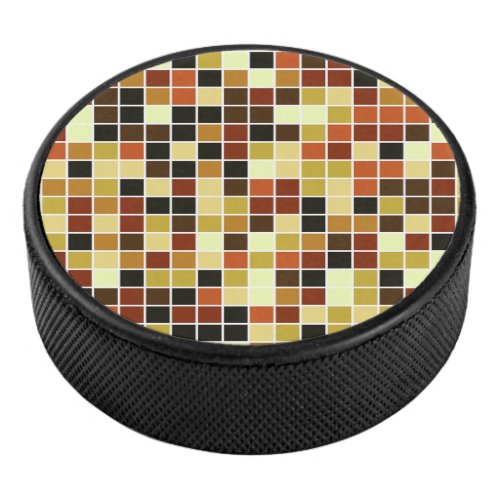 Pool Tiles Brown Mosaic Tiles Geometric Pattern Hockey Puck