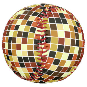 Pool Tiles, Brown Mosaic Tiles, Geometric Pattern Softball