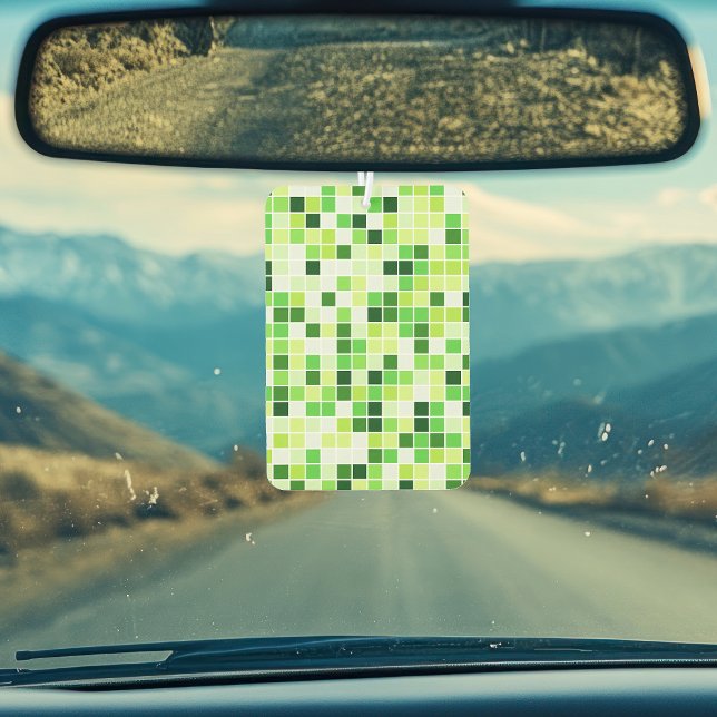 Pool Tiles, Green Mosaic Tiles, Geometric Pattern Air Freshener (Creator Uploaded)
