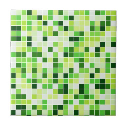 Pool Tiles Green Mosaic Tiles Geometric Pattern Ceramic Tile