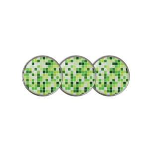 Pool Tiles, Green Mosaic Tiles, Geometric Pattern Golf Ball Marker