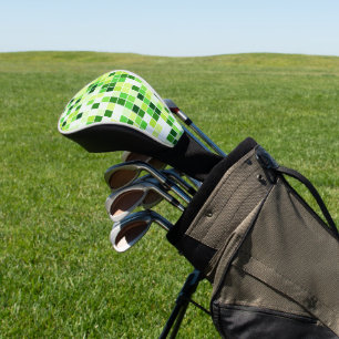 Pool Tiles, Green Mosaic Tiles, Geometric Pattern Golf Head Cover
