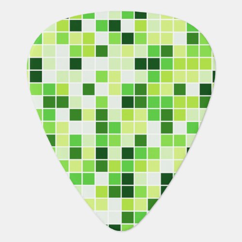 Pool Tiles Green Mosaic Tiles Geometric Pattern Guitar Pick