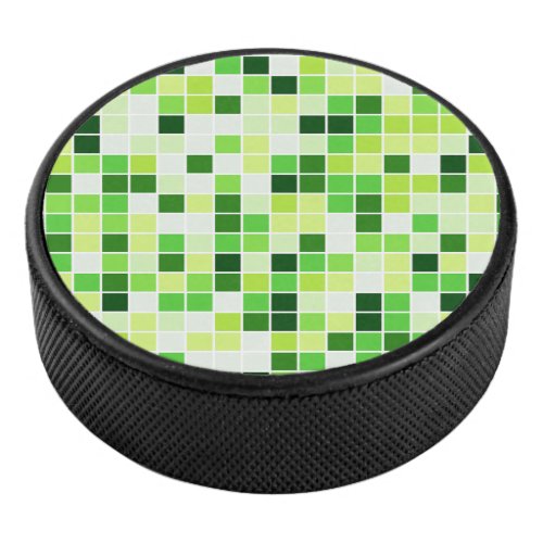 Pool Tiles Green Mosaic Tiles Geometric Pattern Hockey Puck