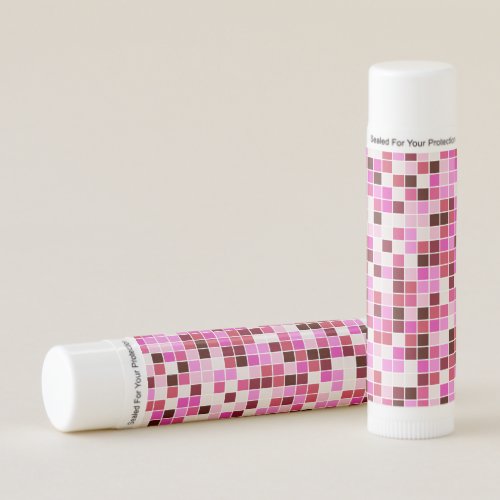 Pool Tiles Pink Mosaic Tiles Geometric Pattern Lip Balm