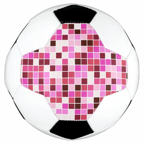 Pool Tiles Pink Mosaic Tiles Geometric Pattern Soccer Ball